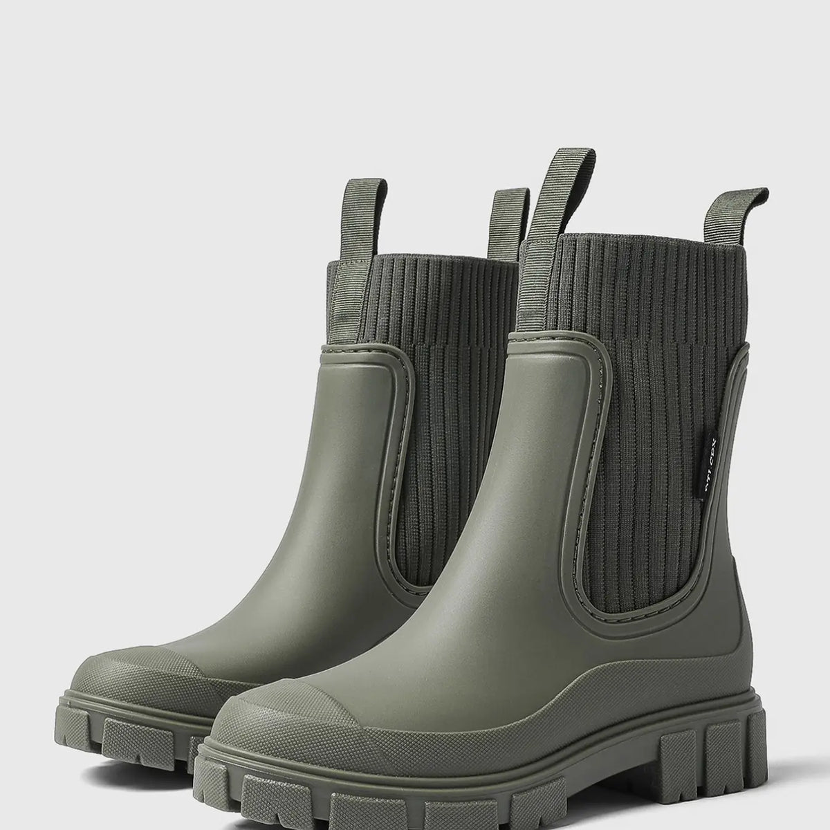 Women'S Solid Color Waterproof Rain Boots, Women Shoes, 2024 New Style Fashionable round Toe Boots for Outdoor Wear, Non-Slip Rain Boots for Women & Girls