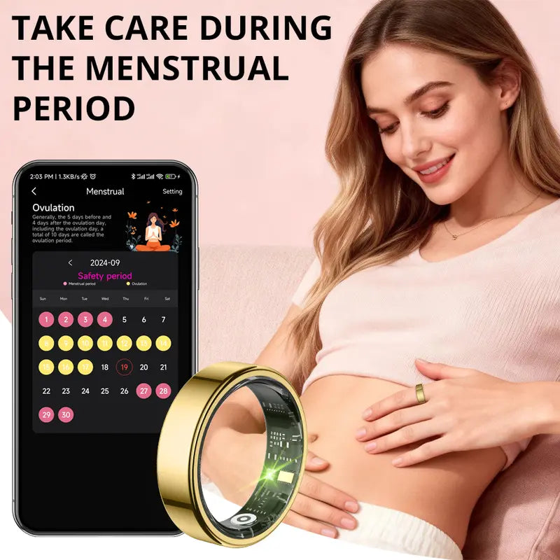 COLMI Ring 2 Classic Smart Ring Health Tracker, IP68 Waterproof Wearable Sport Device, Cool Gadgets for Couples, Gifts for Boyfriend, Boyfriend Birthday Gift, Health Tracker Ring, Mens Gifts,Back to School,Back to School Haul