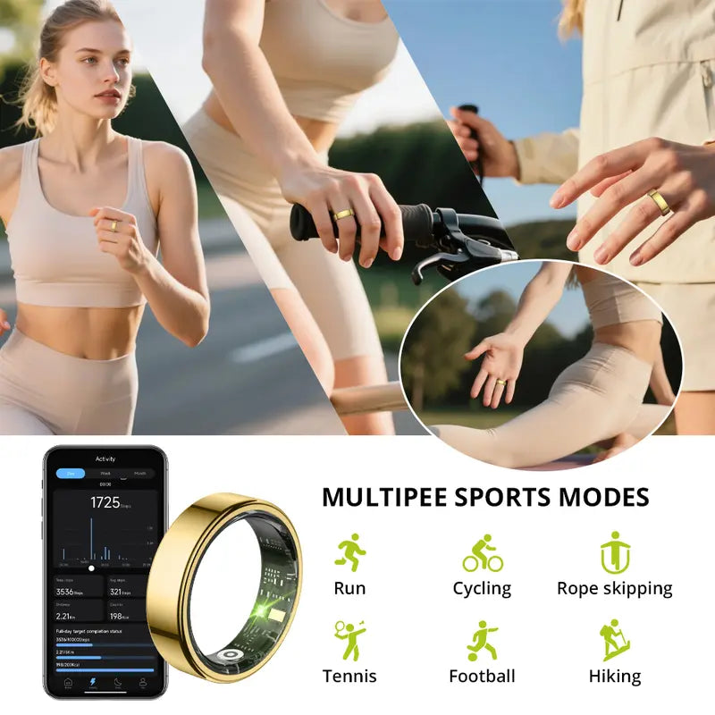 COLMI Ring 2 Classic Smart Ring Health Tracker, IP68 Waterproof Wearable Sport Device, Cool Gadgets for Couples, Gifts for Boyfriend, Boyfriend Birthday Gift, Health Tracker Ring, Mens Gifts,Back to School,Back to School Haul