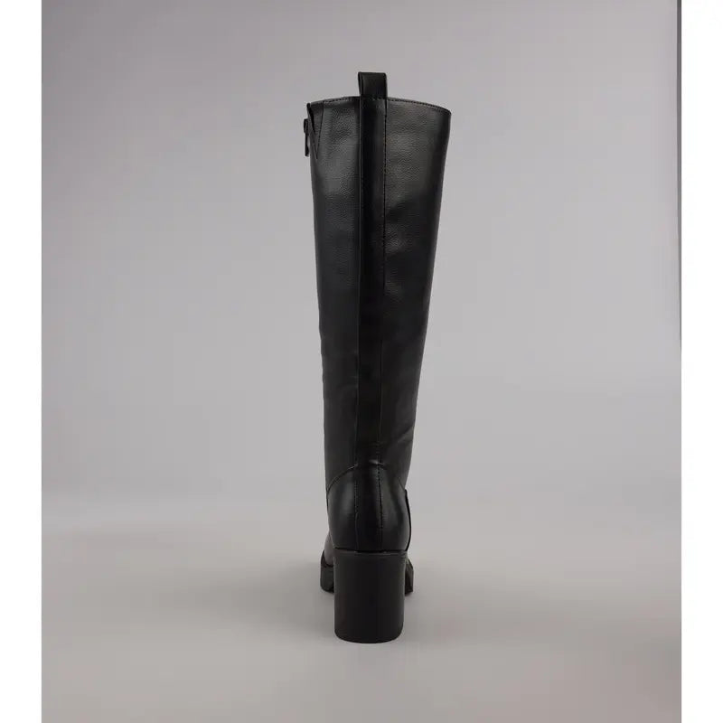 Steppin up Block Heel Knee High Boots